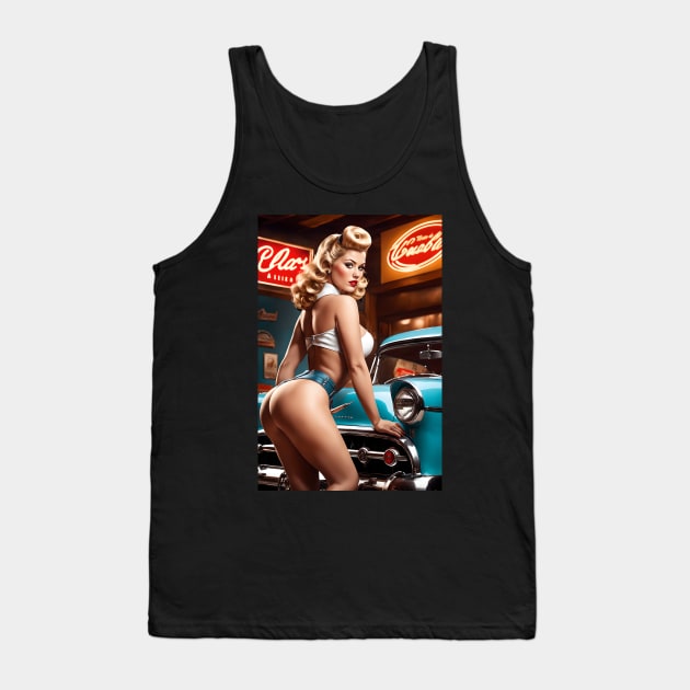 Vintage Drive: Pinup Charisma Tank Top by AlexBRD